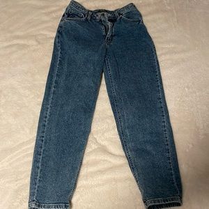 Medium washed jeans, no holes, size 4